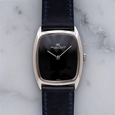 iwc rectangle 2582|Iwc Dress Watch Ref. 2582 Cal. C.403 Black Dial .